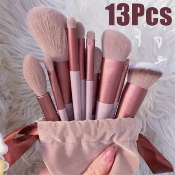 13-Piece Professional Makeup Brush Set – Foundation, Blush, Eyeshadow & More