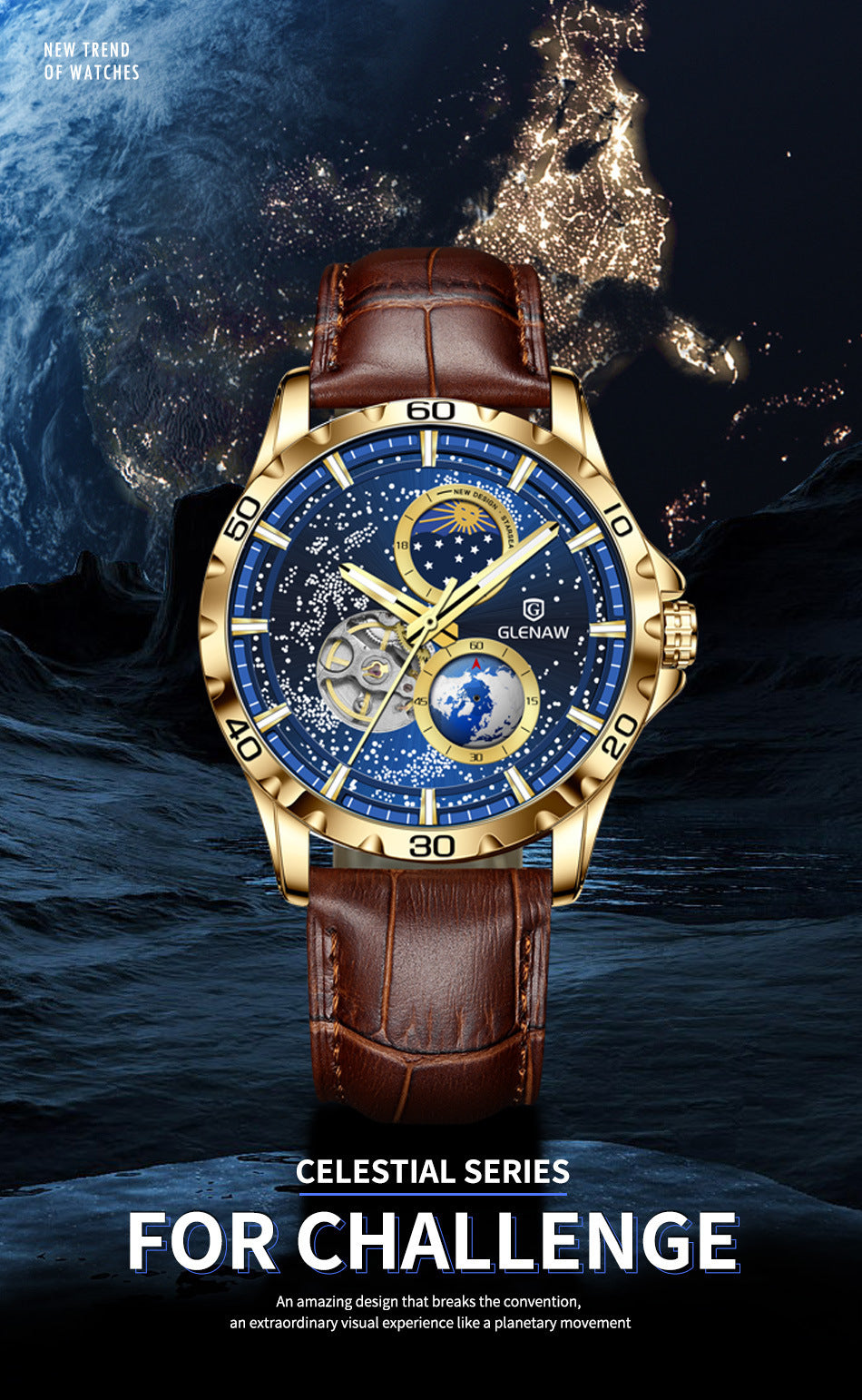 Men's Simple Stainless Steel Quartz Watch