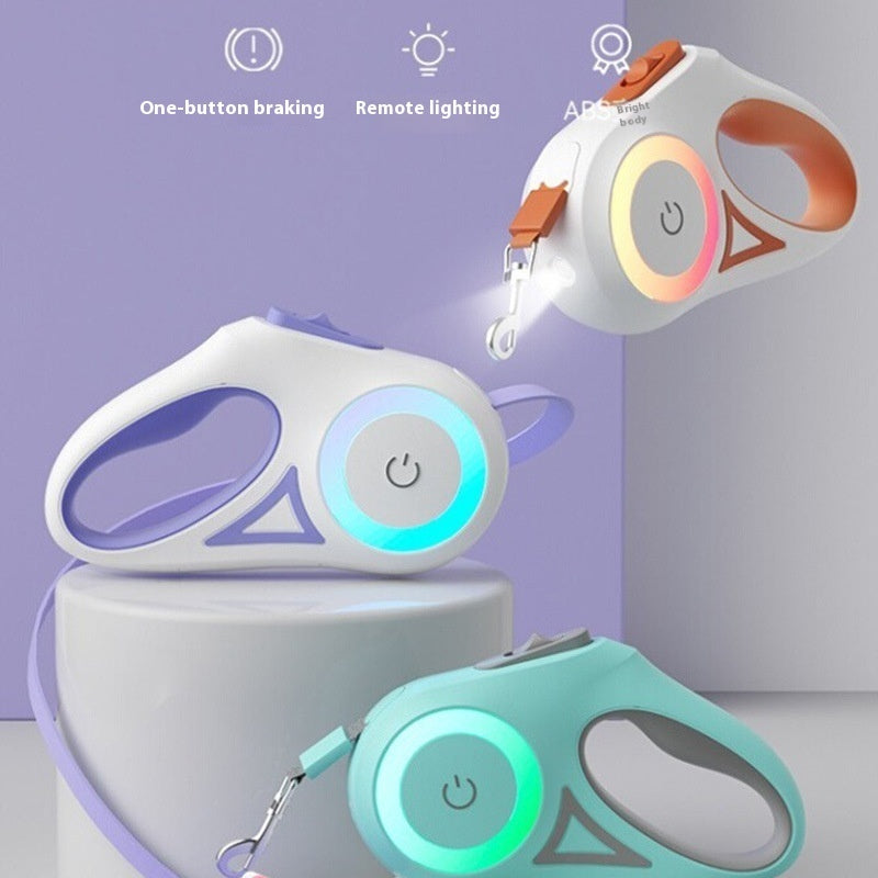 Retractable Dog Leash & Collar Set