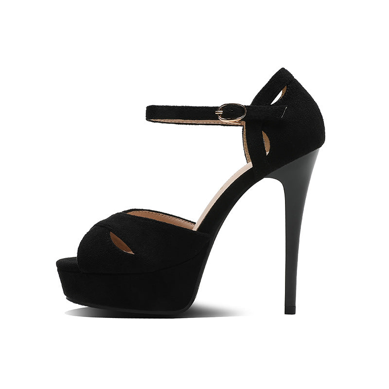 Fish Mouth Platform Heels