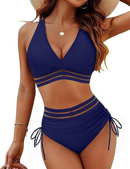 High-Waist Split Bikini