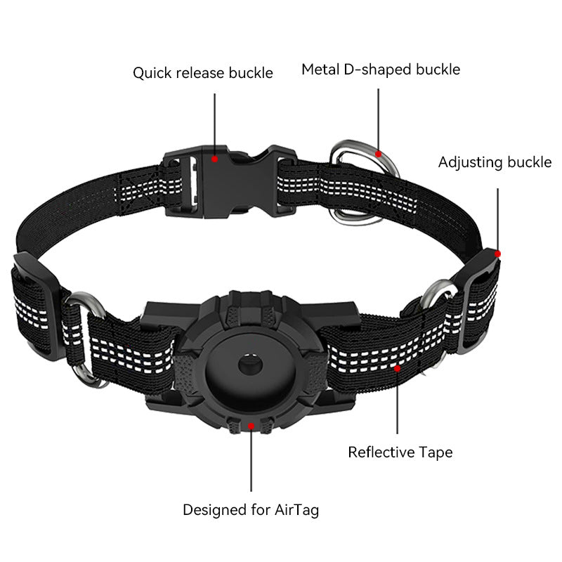 Anti-Lost Nylon Dog Collar with GPS Positioning