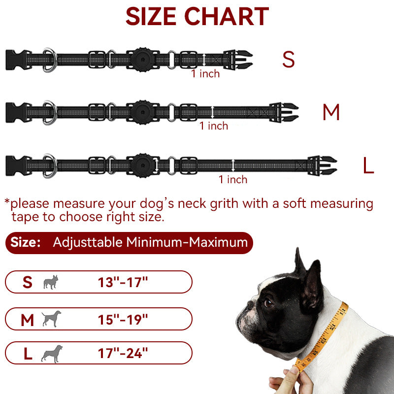 Anti-Lost Nylon Dog Collar with GPS Positioning