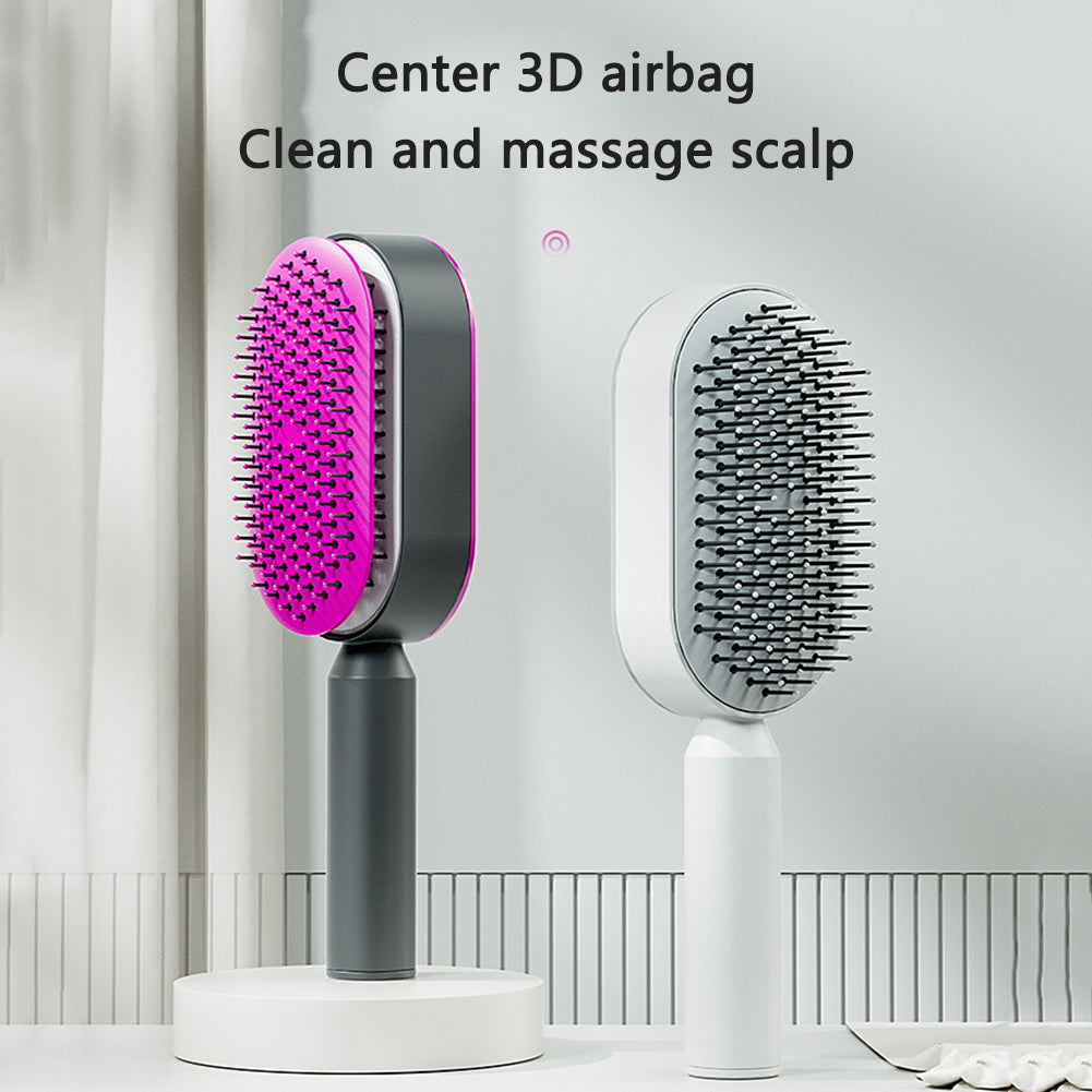 Self-Cleaning Scalp Massage Hairbrush