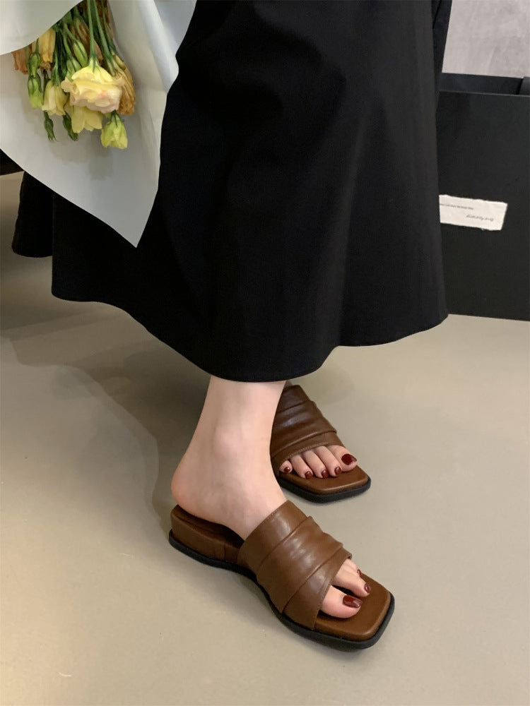 Fairy Style Silver Soft Bottom Slippers