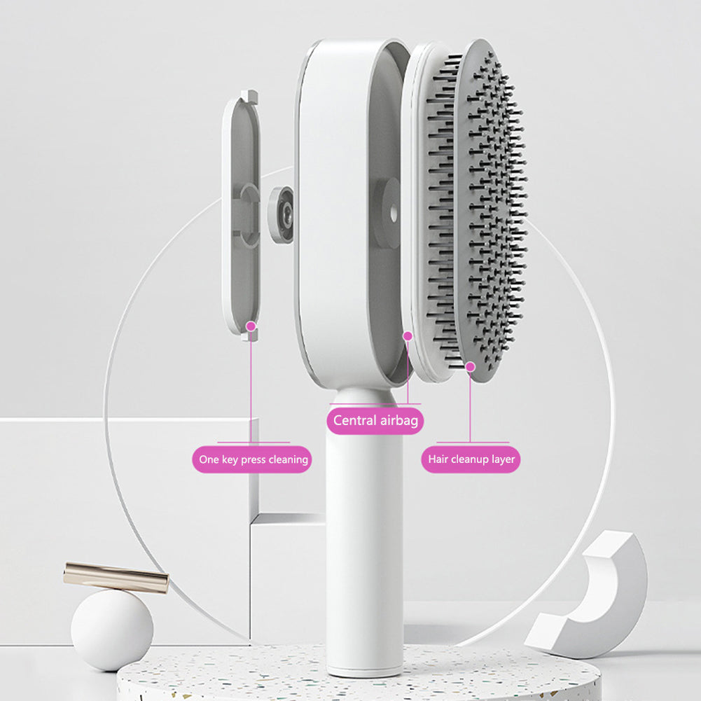 Self-Cleaning Scalp Massage Hairbrush