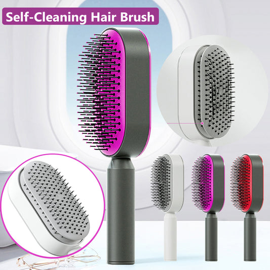 Self-Cleaning Scalp Massage Hairbrush