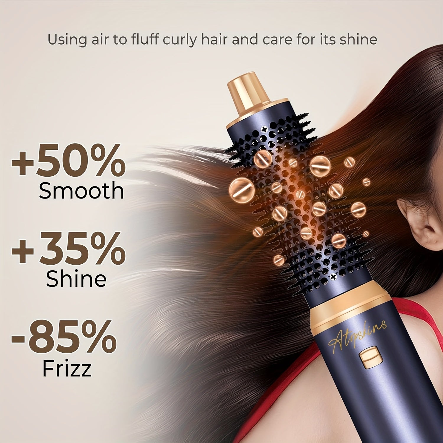 UKLISS 5-in-1 Hot Air Brush & Detachable Curler | Wet & Dry Hair Styler